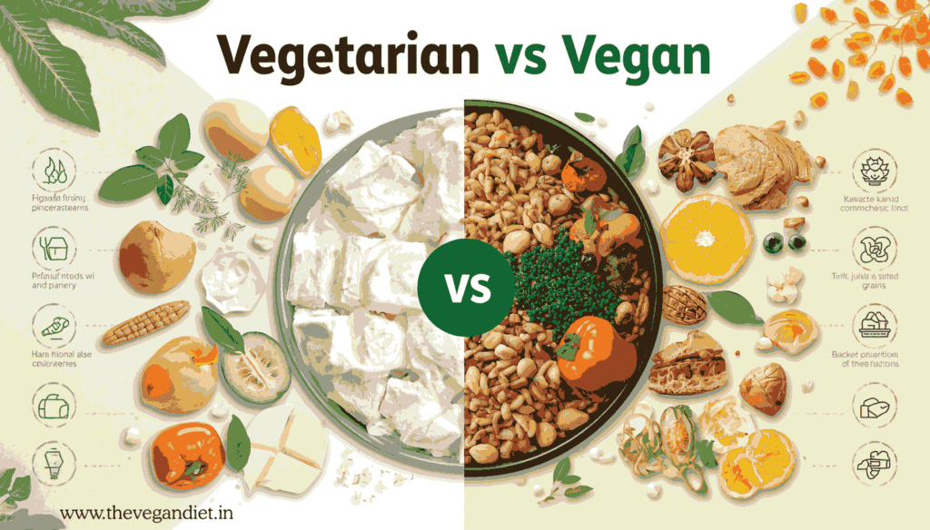 Vegetarian Vs Vegan diet explanations 
