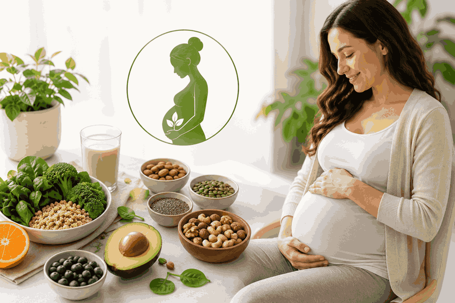 Nutrients Vegan Diet Plan for Pregnant or Breastfeeding Women