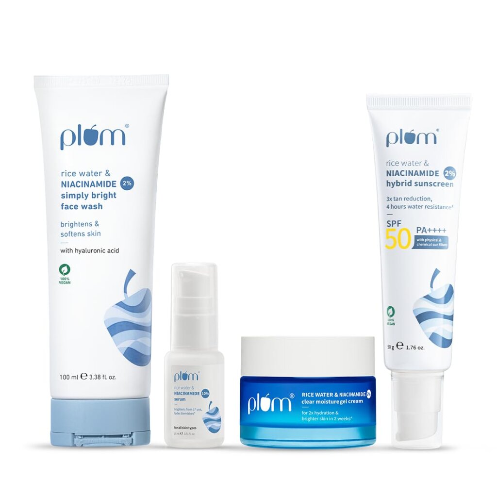 Plum Niacinamide Brightening Skincare Routine Combo