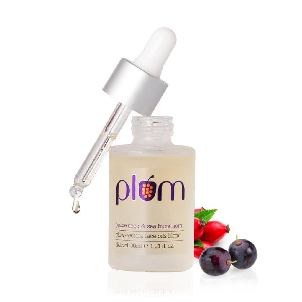 Plum Grape Seed & Sea Buckthorn Glow-Restore Face Oils Blend | Best Face Oil for Glowing Skin