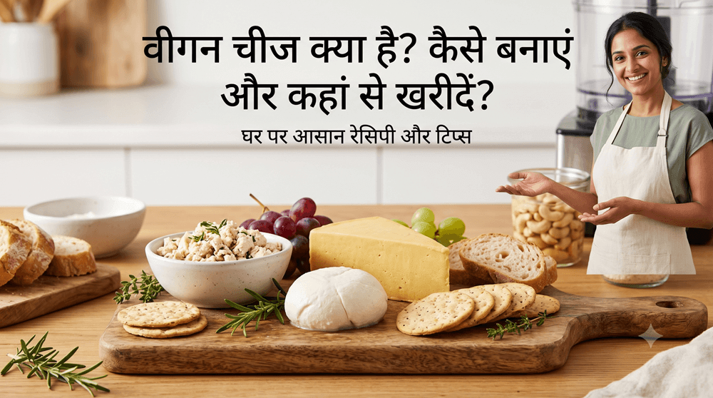 Vegan Cheese in Hindi | Vegan Cheese क्या है, कैसे बनाएं और India में कहाँ से खरीदें?