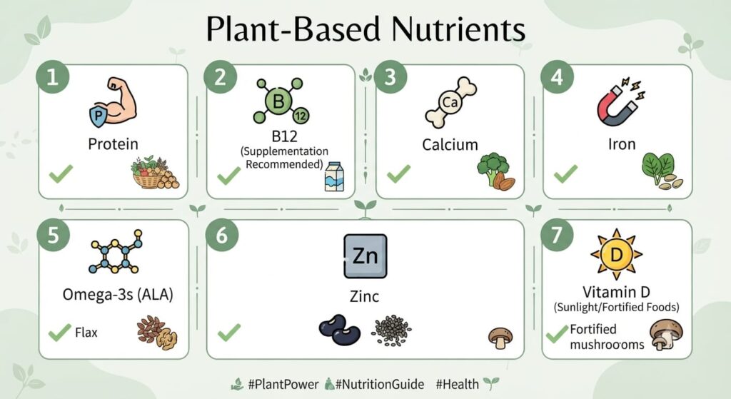 vegan protein calcium B12 sources