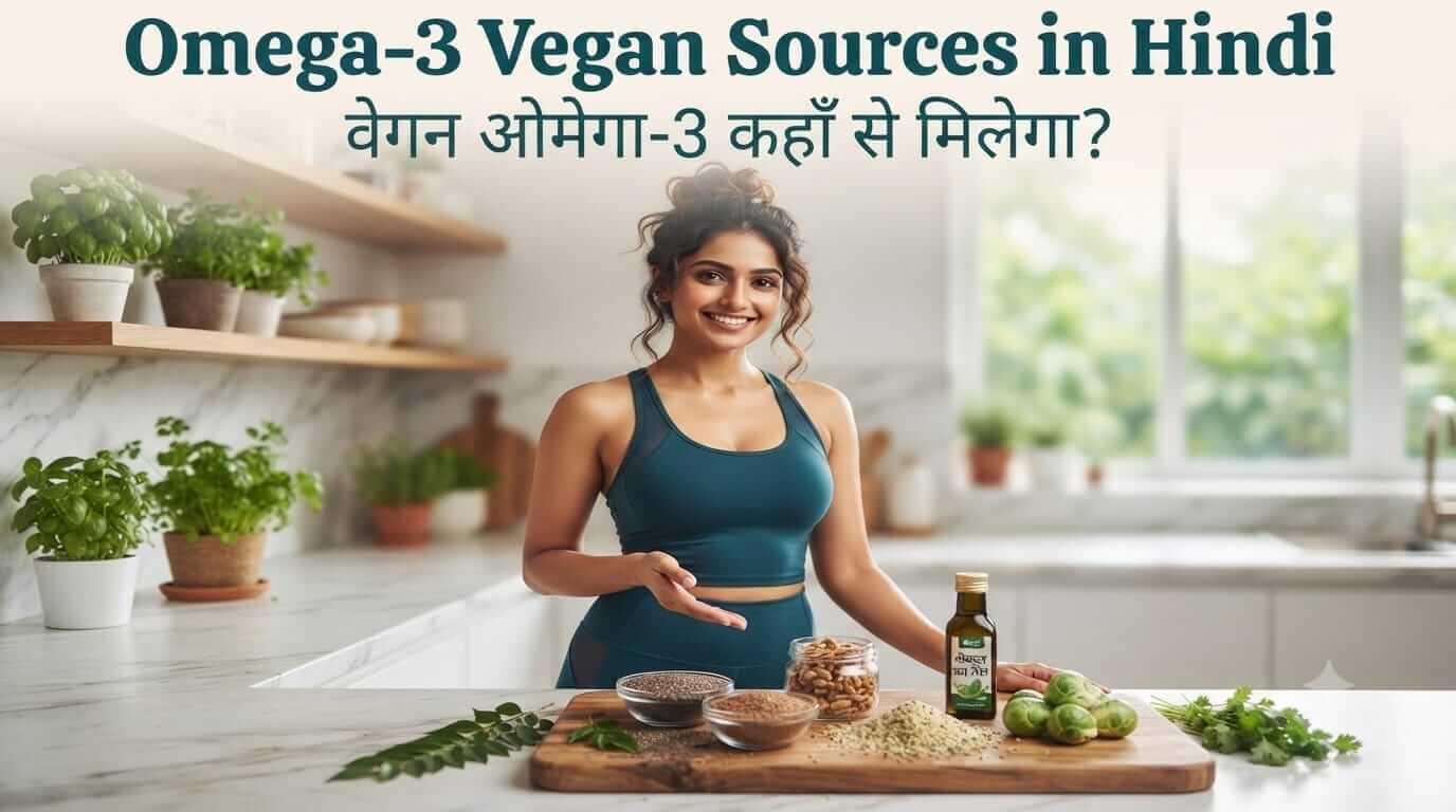 Omega-3 Vegan Sources in Hindi | वेगन ओमेगा-3 कहाँ से मिलेगा? Complete Guide