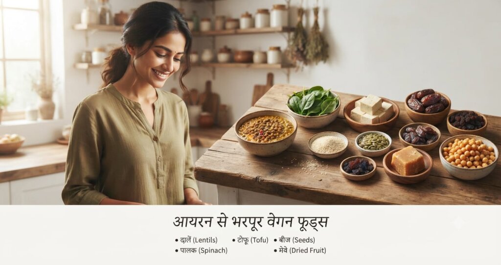 Iron Rich Vegan Foods in Hindi | वेगन डाइट में आयरन की कमी कैसे पूरी करें?